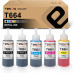 Epson 664XL T664XL Compatible Refill Ink Bottle 5-Pack Color
